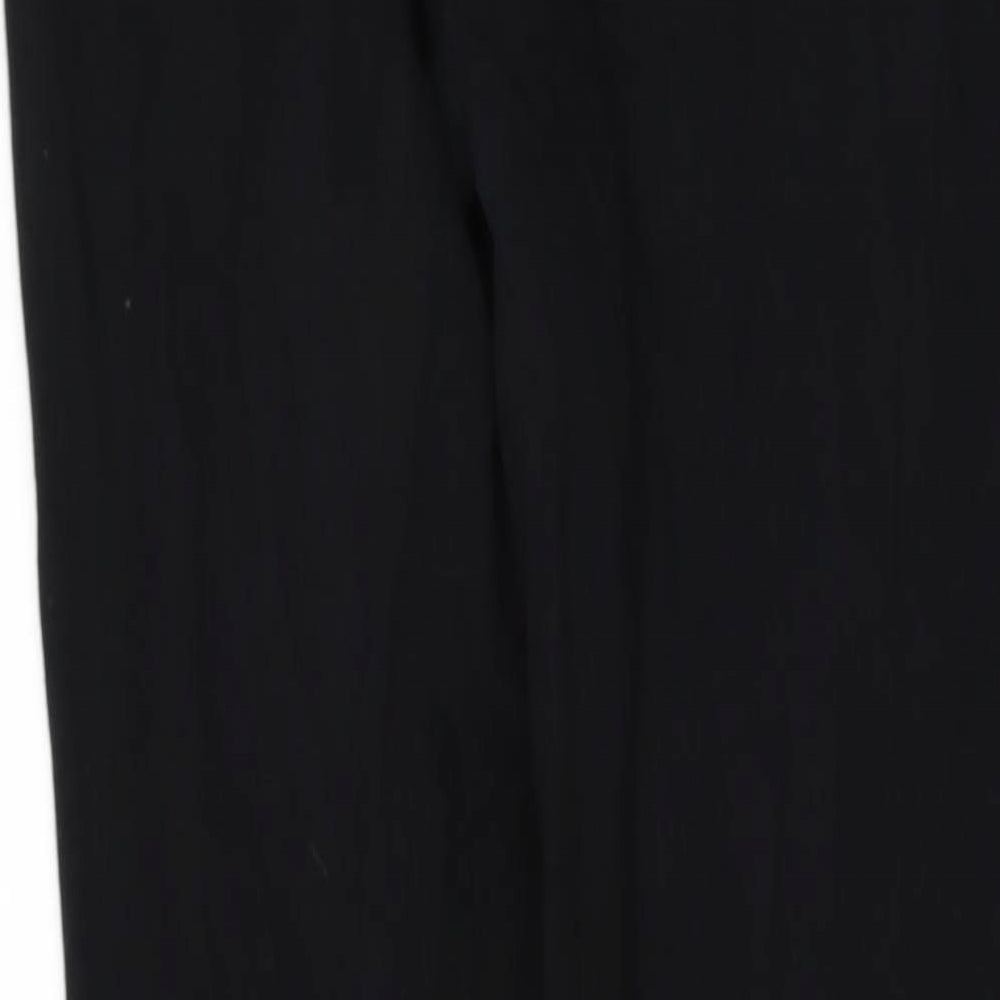 Select Womens Black Cargo Leggings Size 8 L29 in - cut out legs