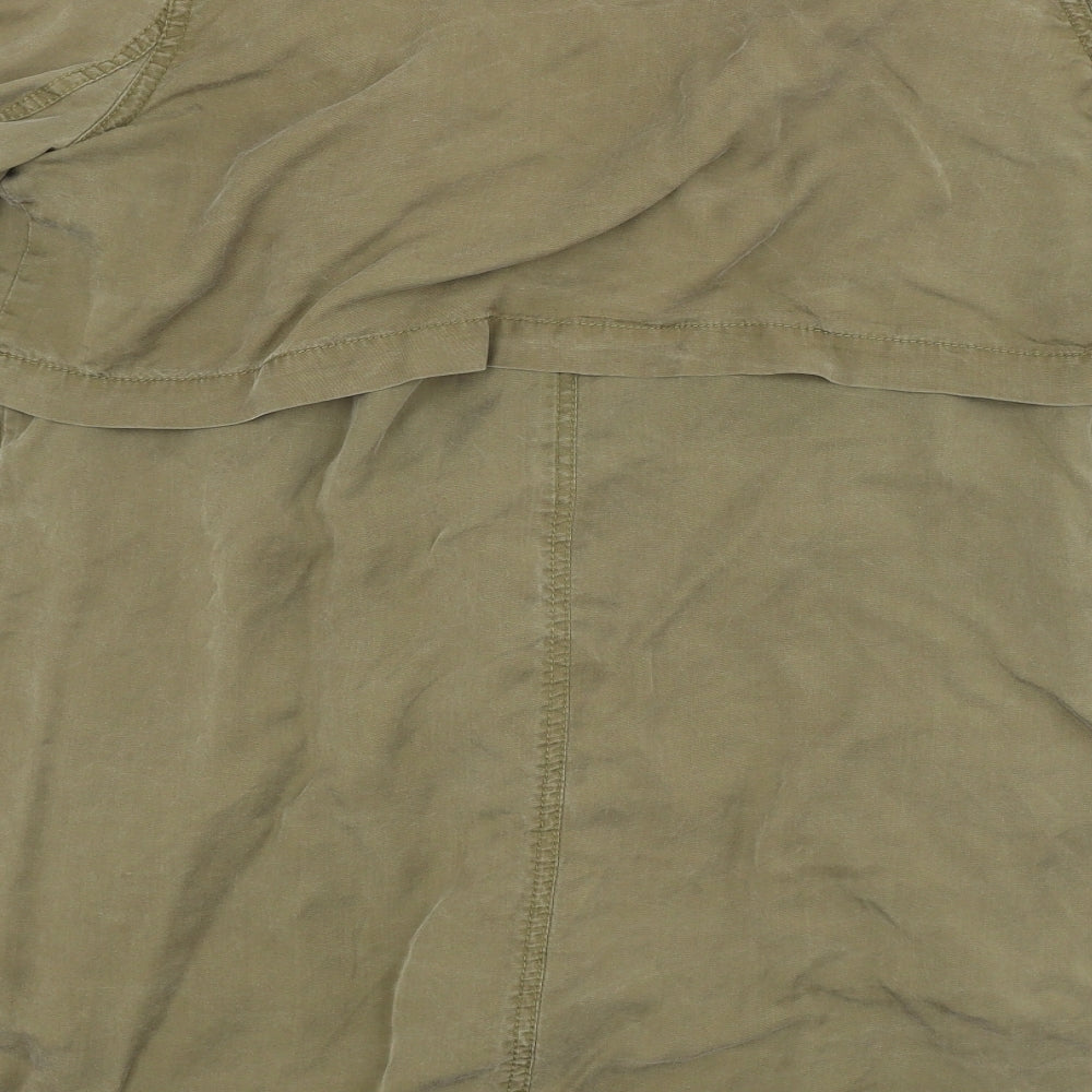 River Isalnd Womens Green Overcoat Coat Size 10