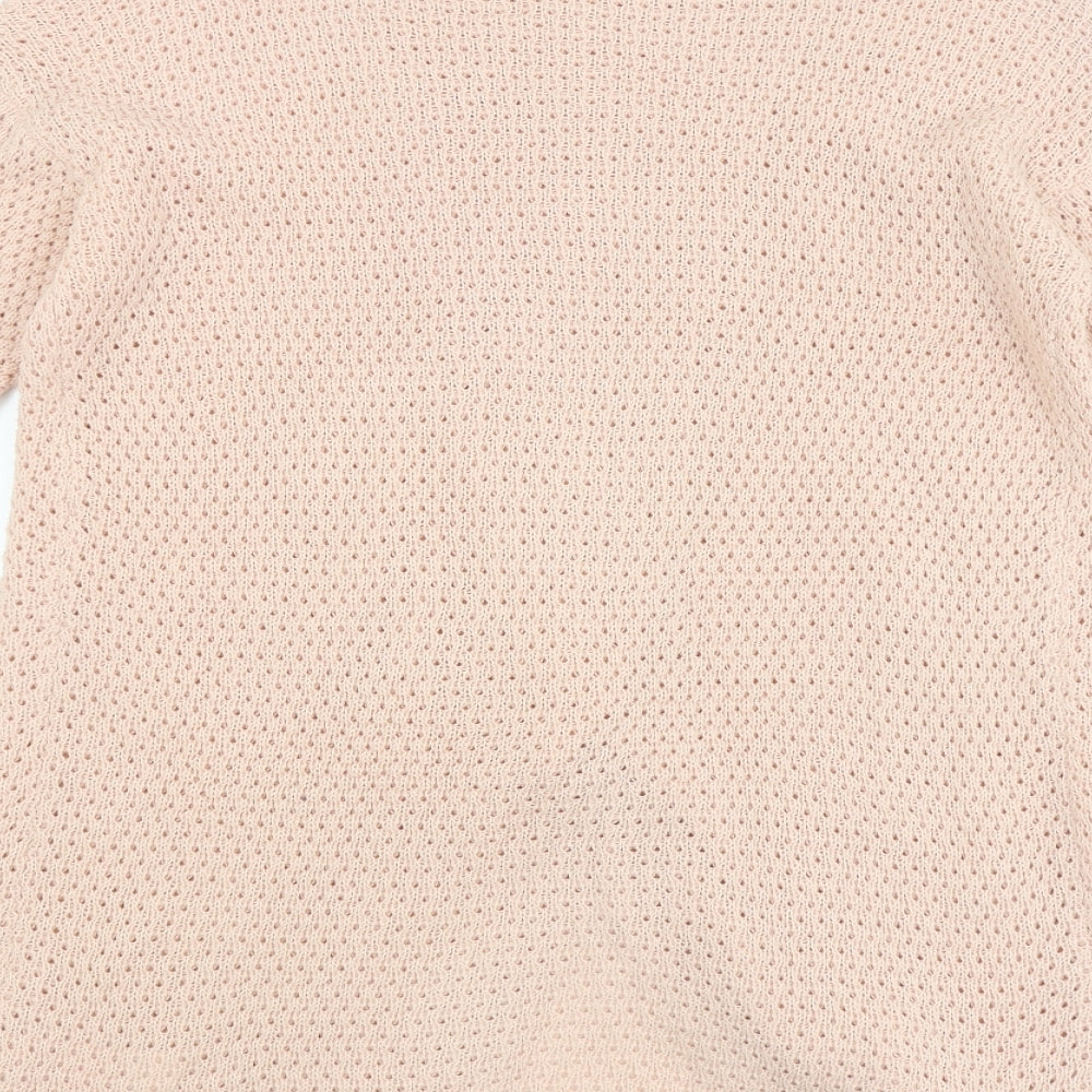 Jaqueline deYong Womens Pink Pullover Jumper Size S