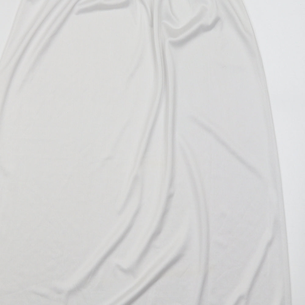 Marks & Spencer Womens White A-Line Skirt Size 12