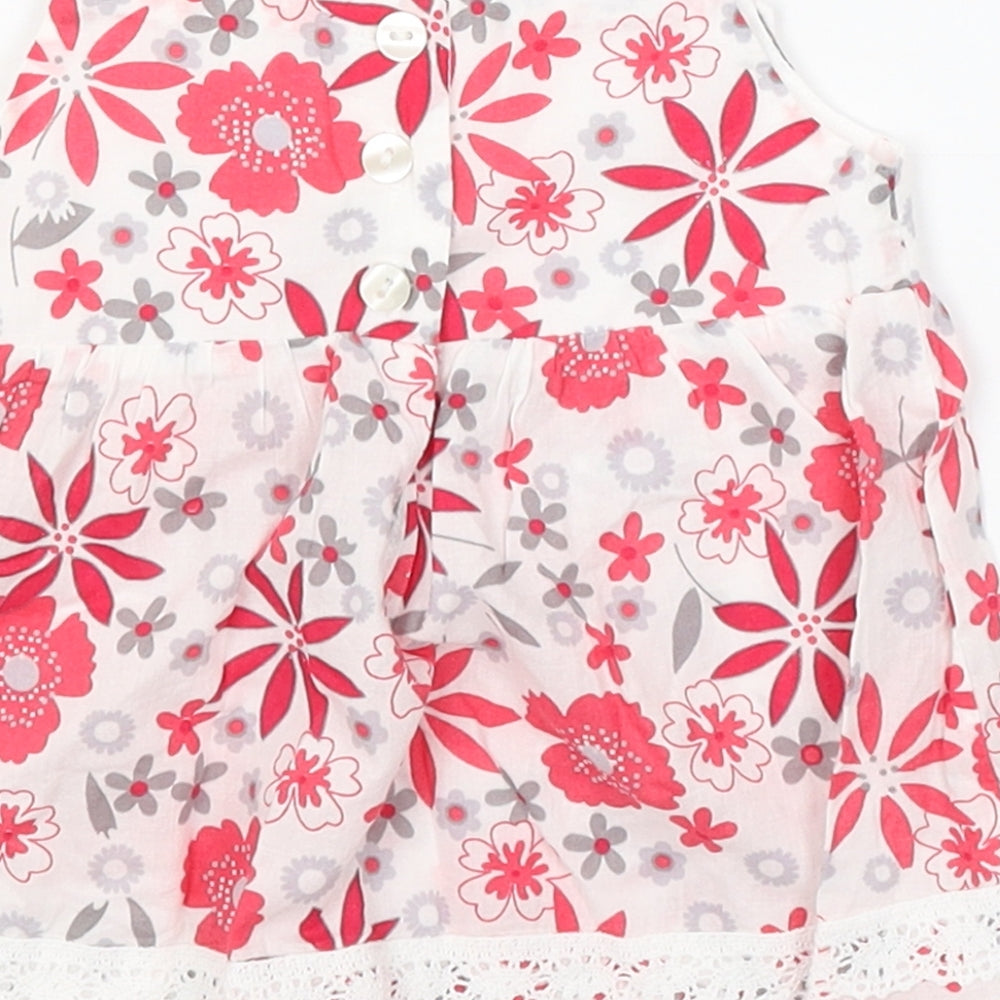 M&Co Baby White Floral Fit & Flare Size 3-6 Months