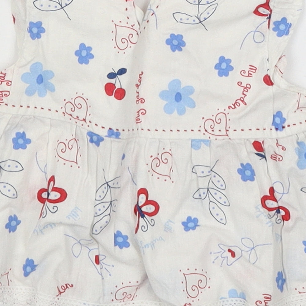 Pumpkin Patch Baby White Fit & Flare Size 3-6 Months