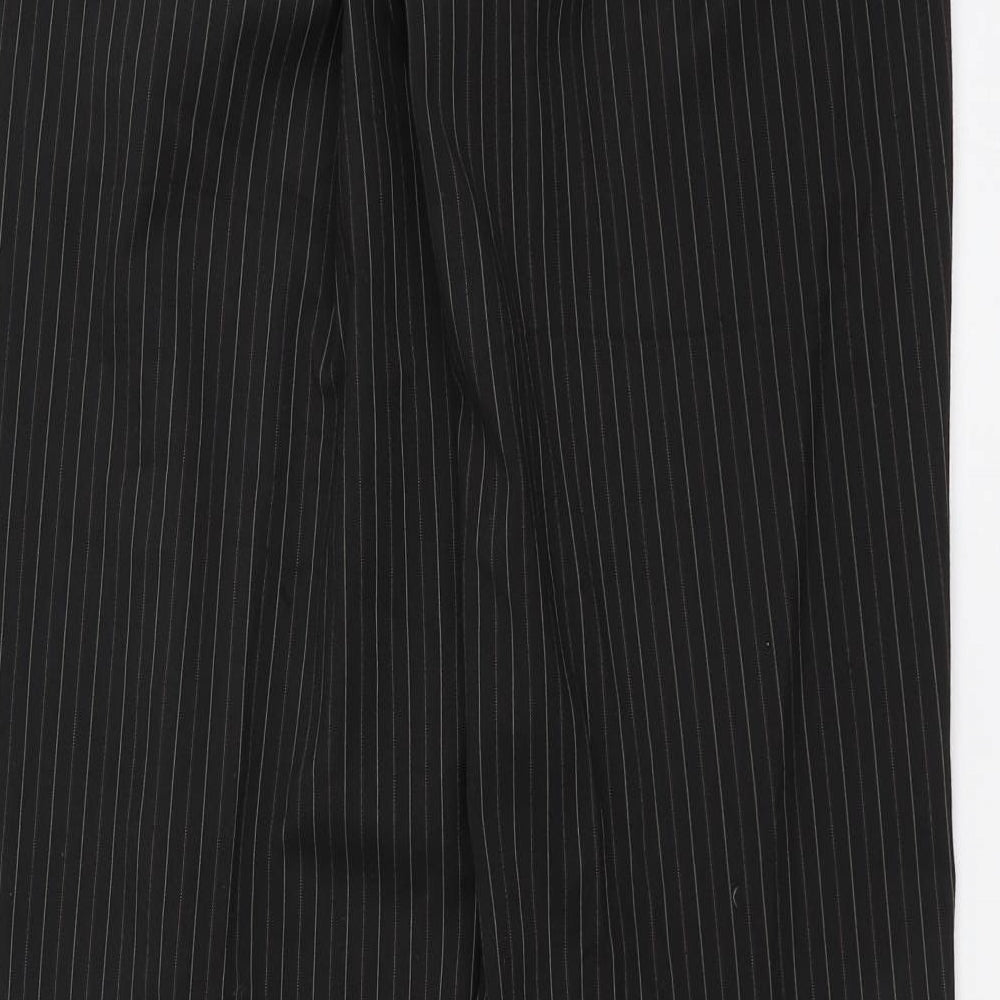 Preworn Mens Brown Striped Trousers Size 32 in L31 in