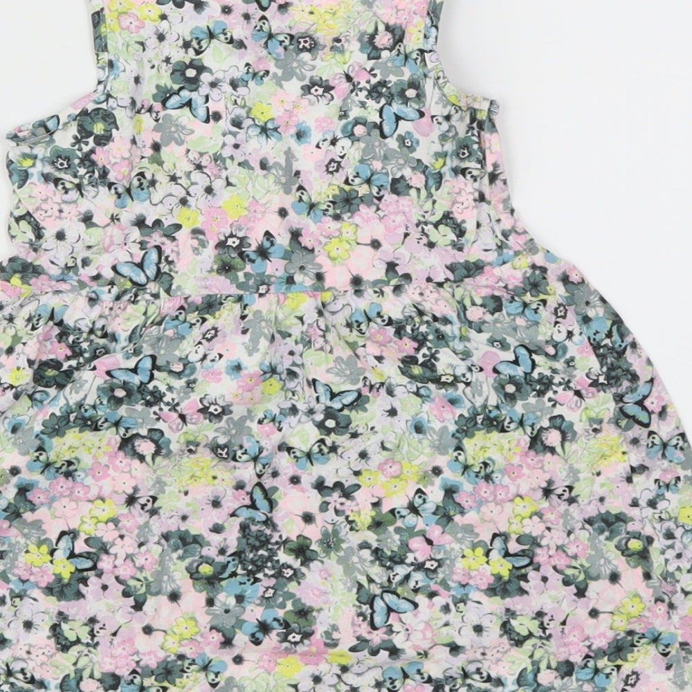 H&M Girls Multicoloured Floral Fit & Flare Size 2 Years