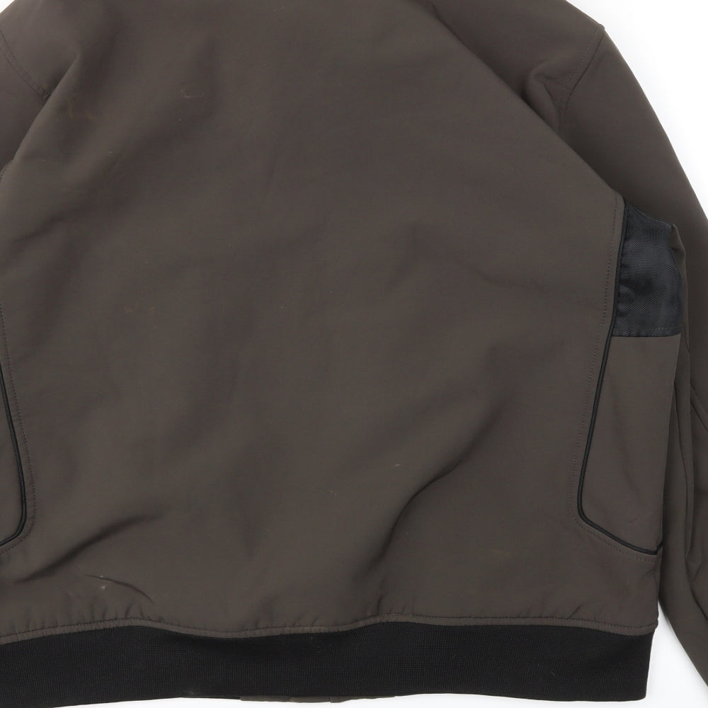 Brand and care label for Z1X men’s green jacket coat, size XL