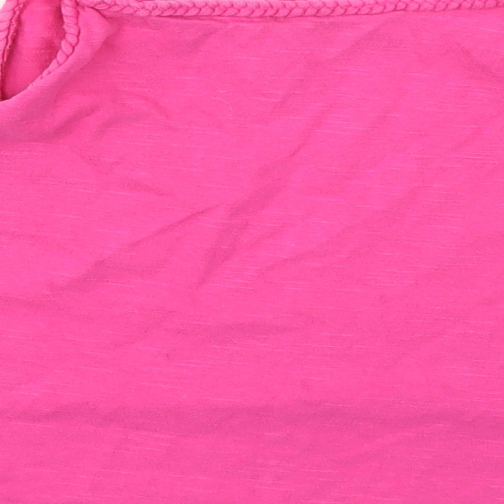 George Girls Pink Basic T-Shirt Size 3-4 Years