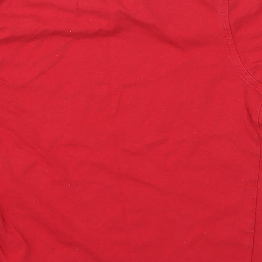 George Boys Red Basic T-Shirt Size 5-6 Years