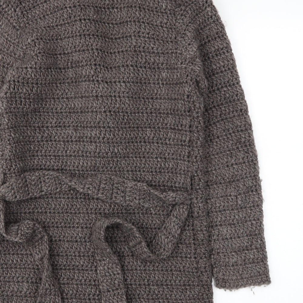 TRULY BY PARIS TWO Womens Brown Cardigan Jumper Size S