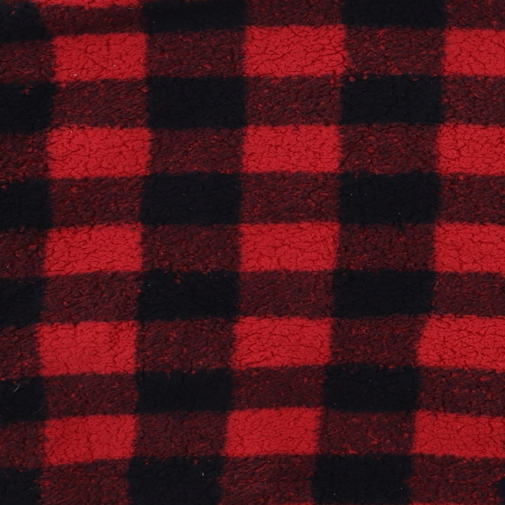 Primark Womens Red Check Flannel Jacket Size 10