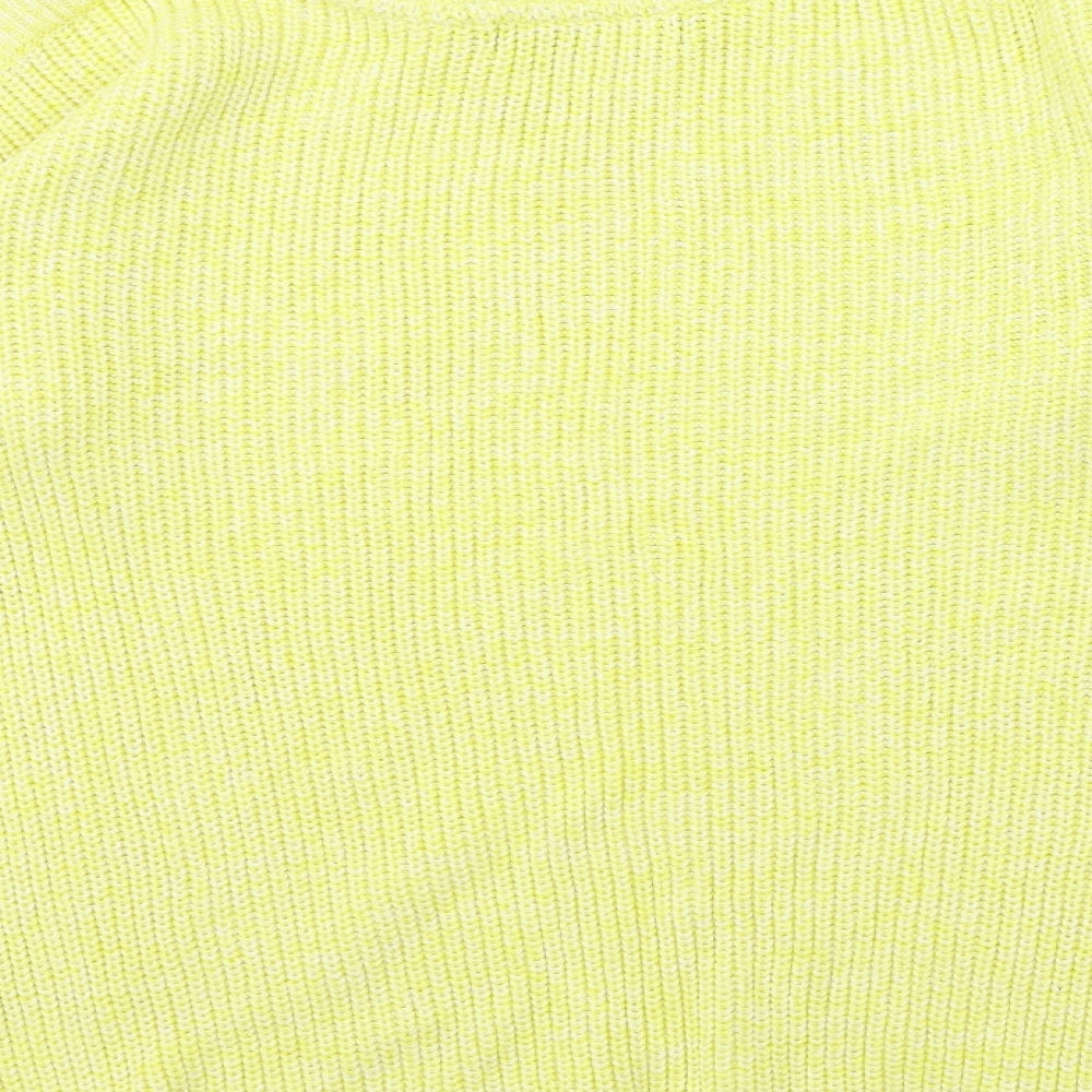 Marks & Spencer Womens Yellow Knit Pullover Jumper Size 8