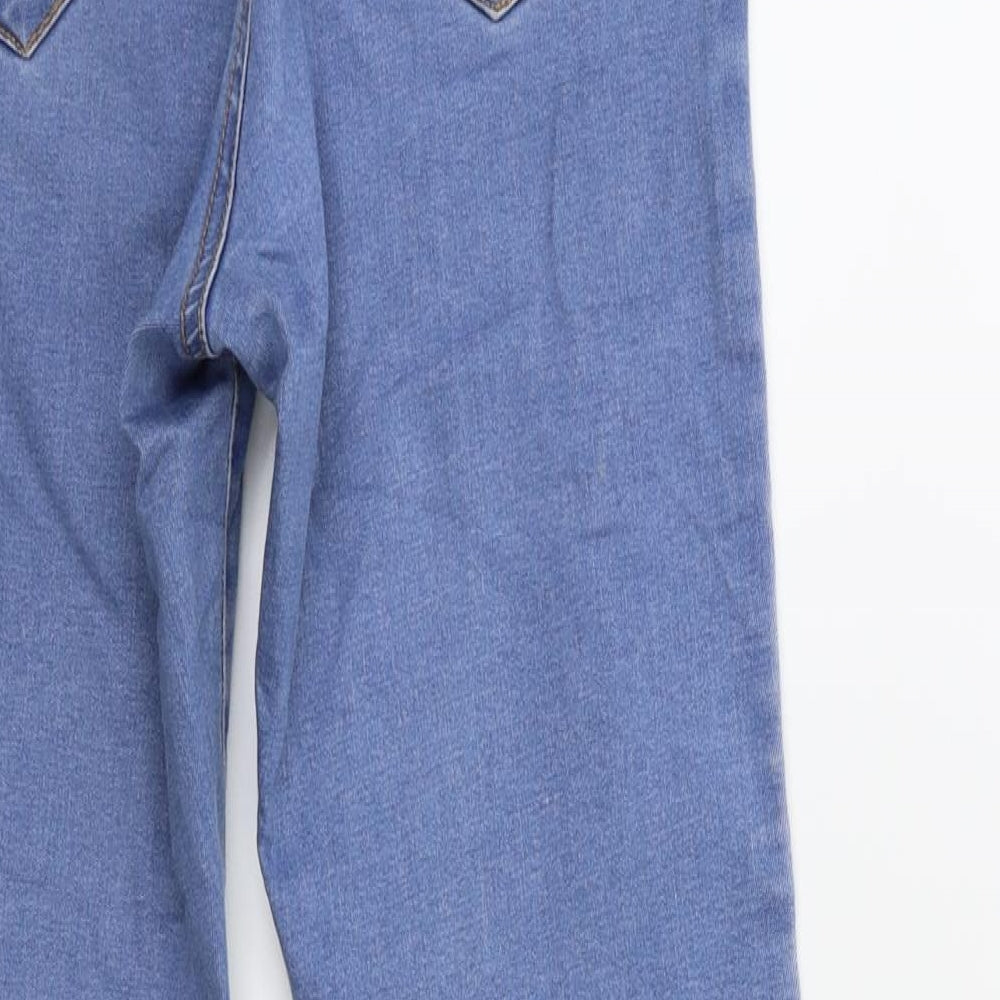Denim & Co. Womens Blue Denim Skinny Jeans Size 10 L27 in