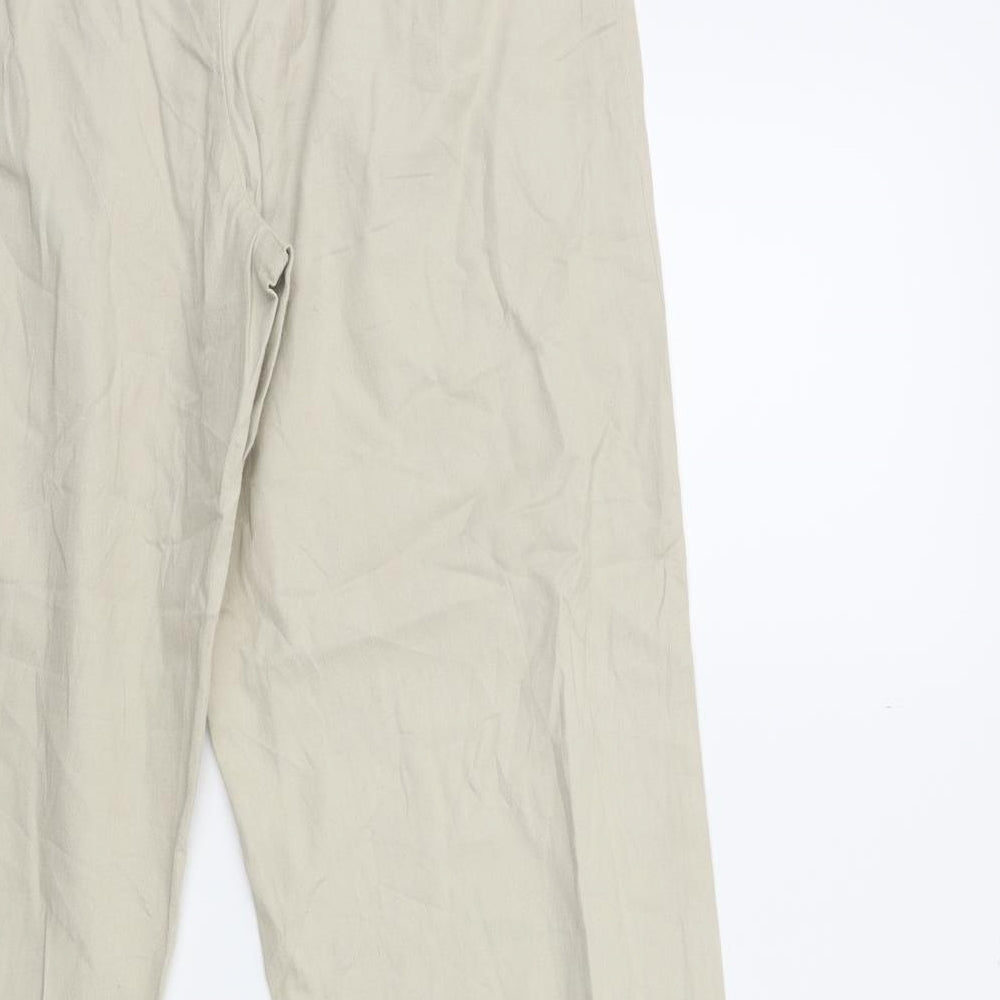 Preworn Womens Beige Straight Jeans Size 26 in L30 in