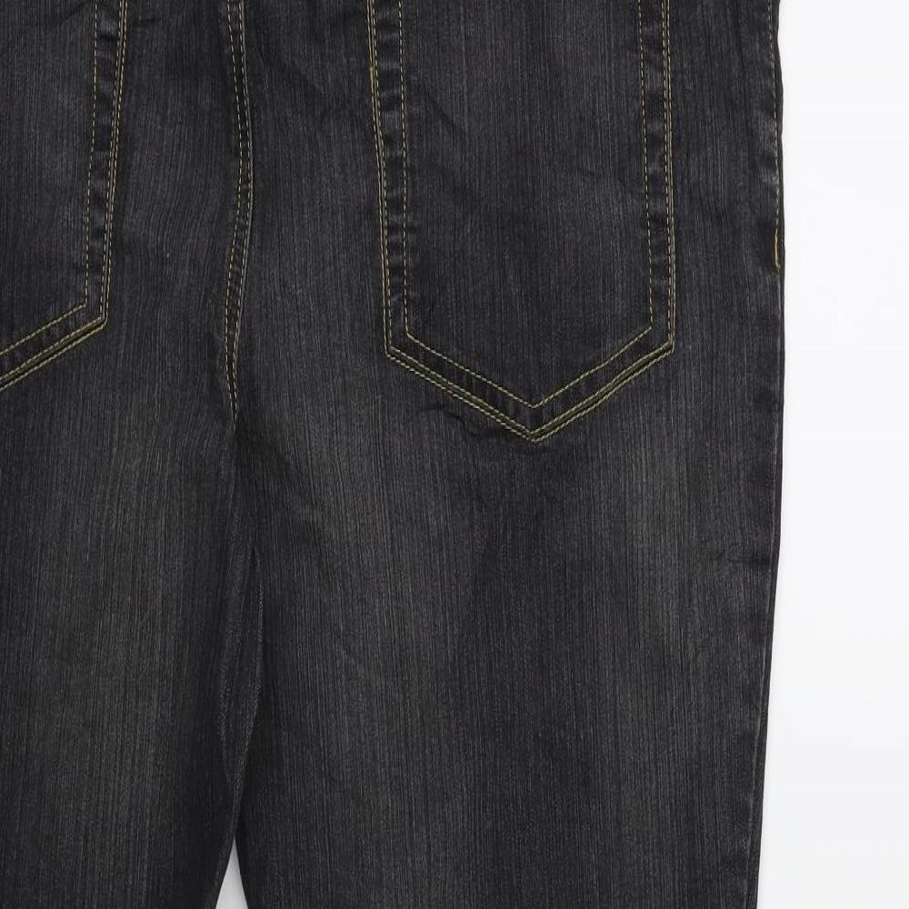 Preworn Womens Grey Denim Tapered Jeans Size 40 in L29 in