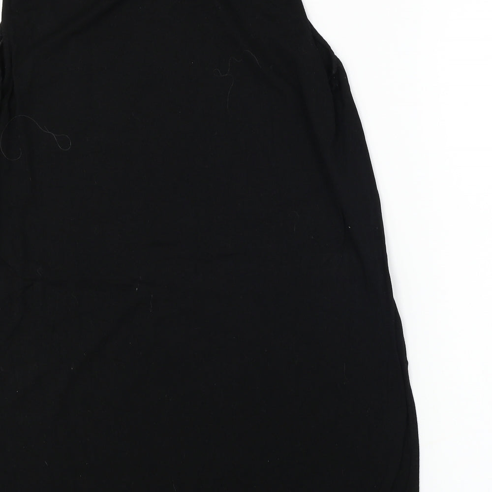 Peacocks Womens Black Basic T-Shirt Size 14