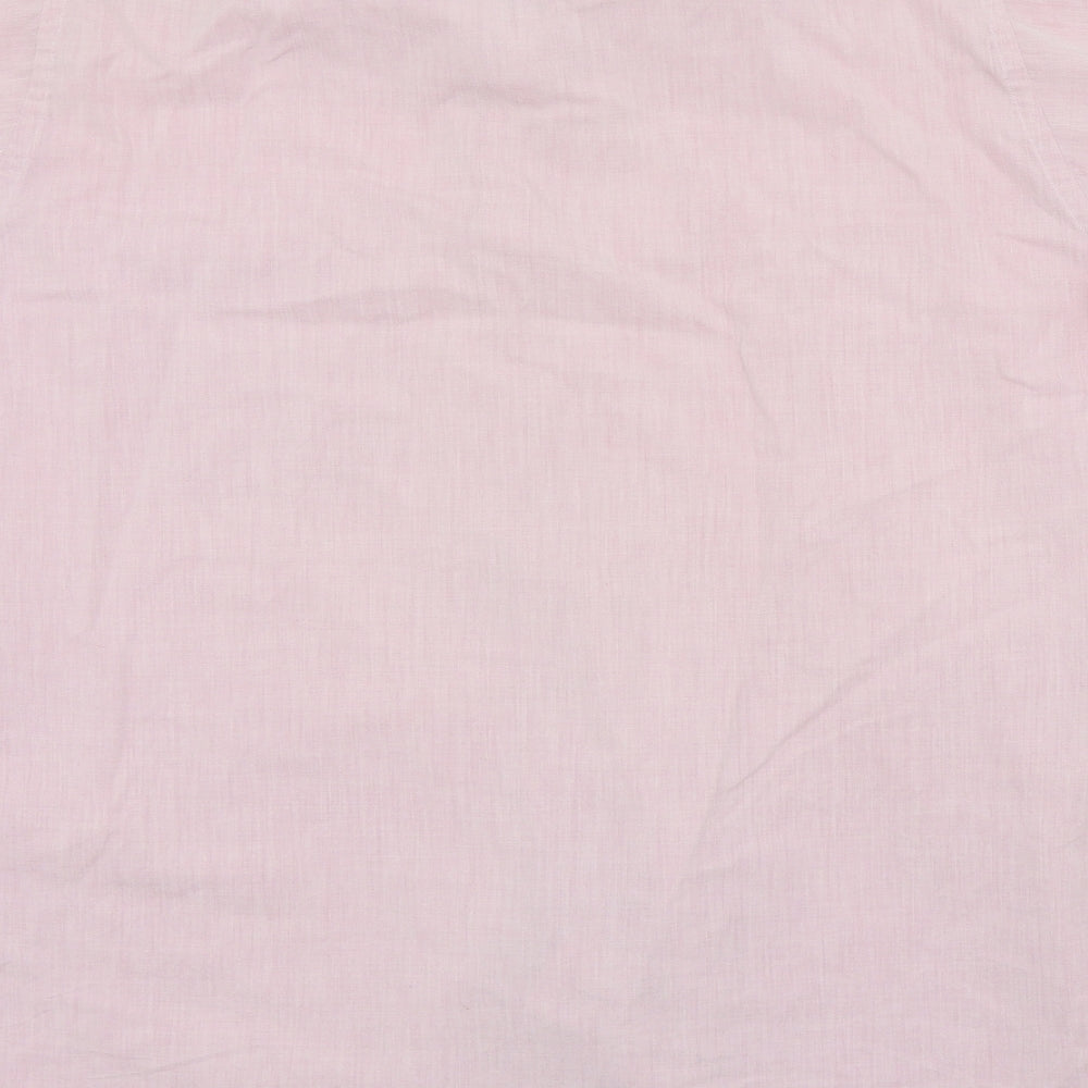 jonelle Mens Pink Colourblock Button-Up Size M
