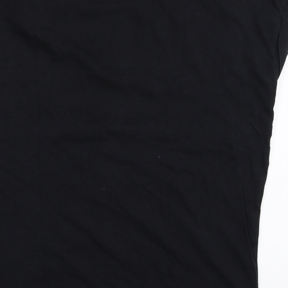 MAX Girls Black Basic T-Shirt Size 11-12 Years - mermaid