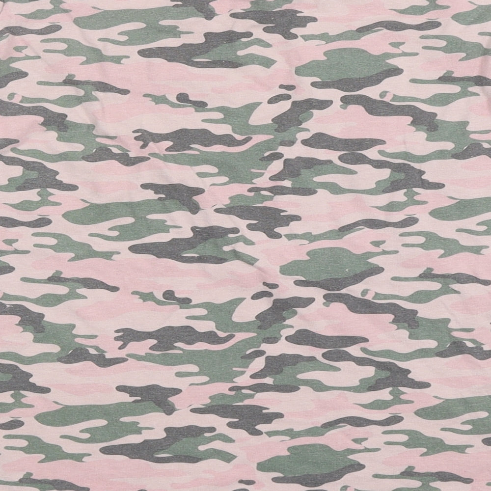 Primark Girls Pink Camouflage Basic T-Shirt Size 12-13 Years