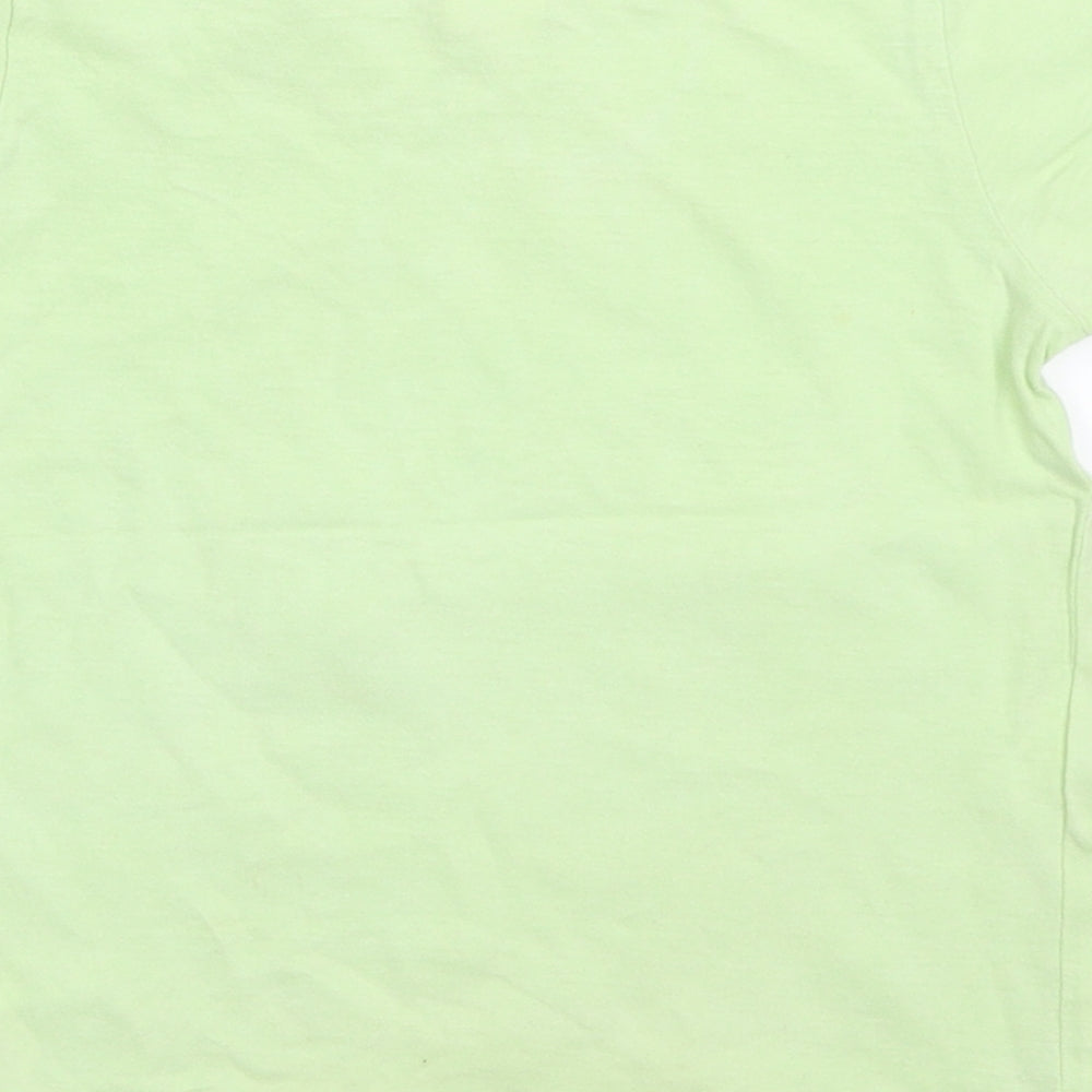 H&M Girls Green Basic T-Shirt Size 12-18 Months