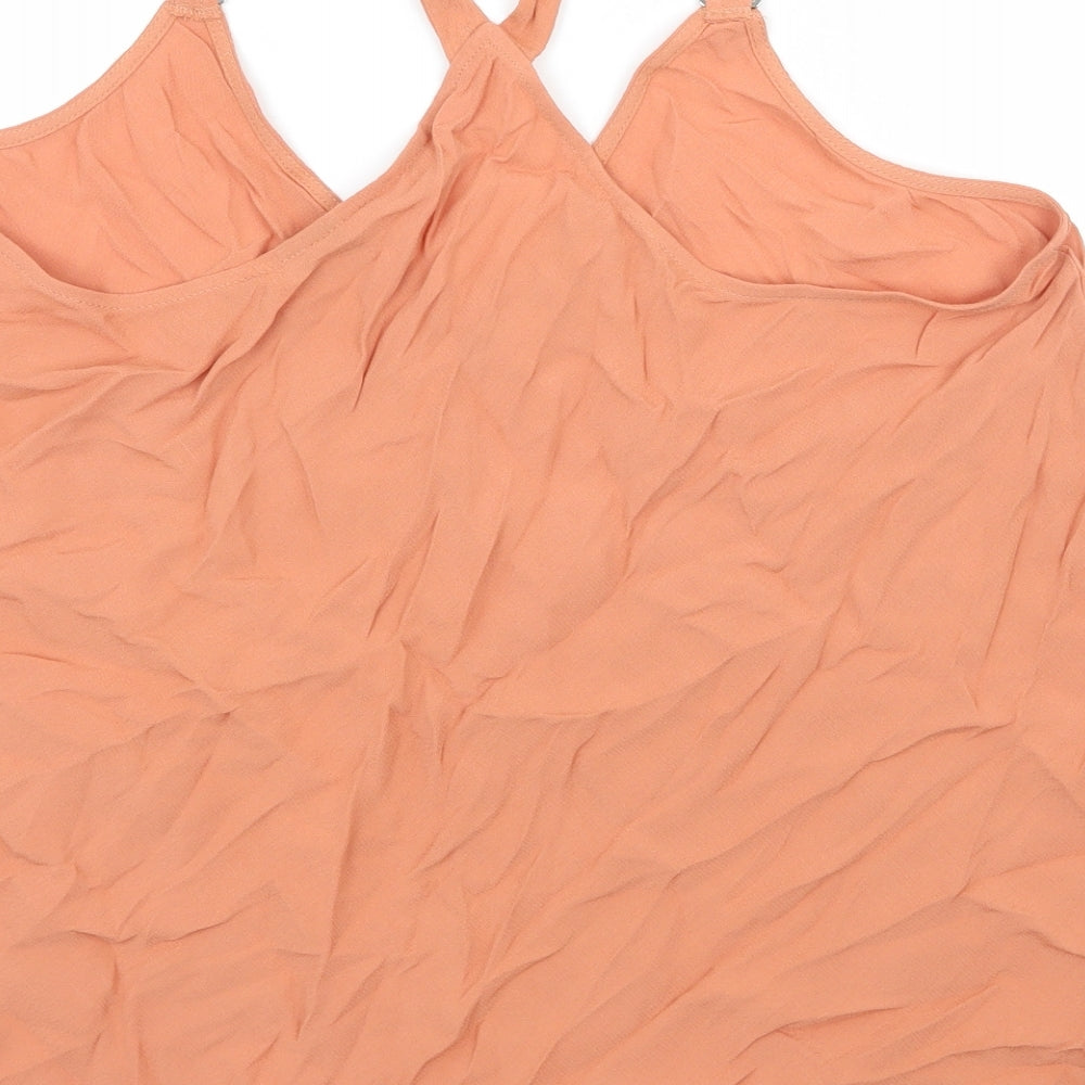 New Look Womens Orange Camisole Tank Size 14
