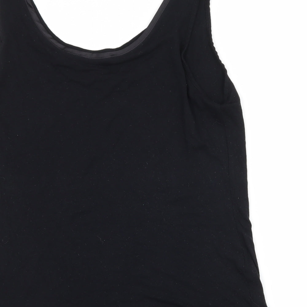 Oasis Womens Black Jersey Basic Tank Size M