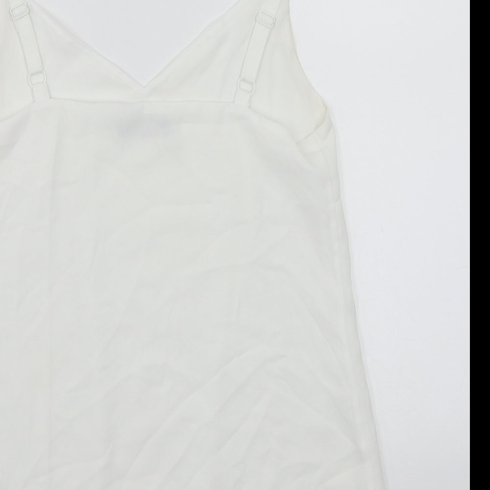 F&F Womens White Basic Tank Size 10