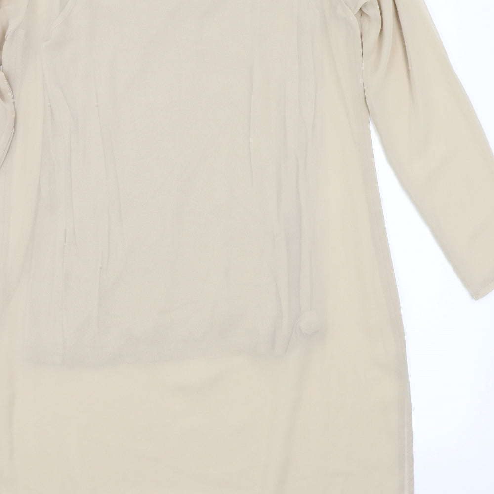 Edit Womens Beige Basic T-Shirt Size 8