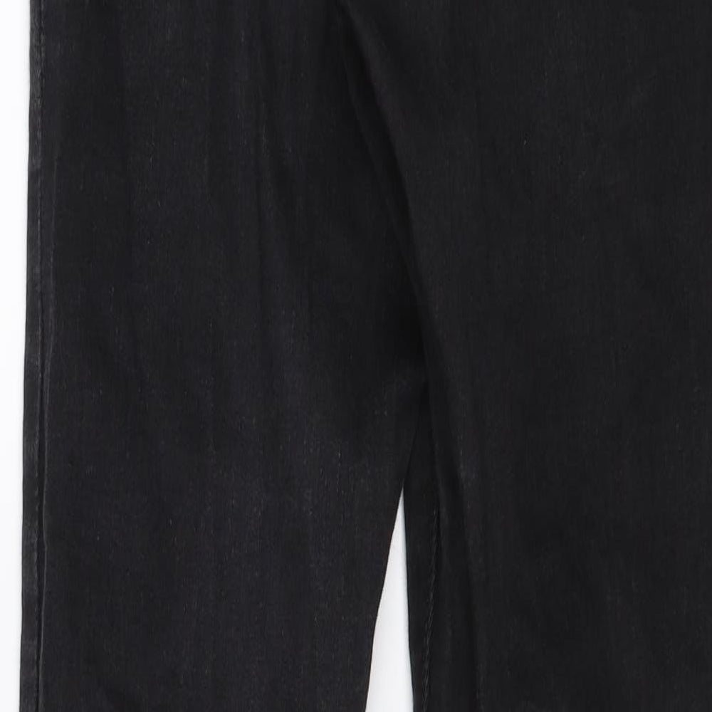 Denim & Co. Womens Black Denim Skinny Jeans Size 10 L28 in