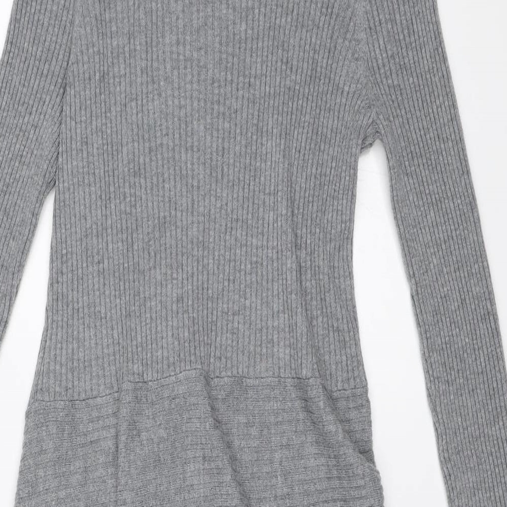 Marks & Spencer Womens Grey Wrap Jumper Size 12