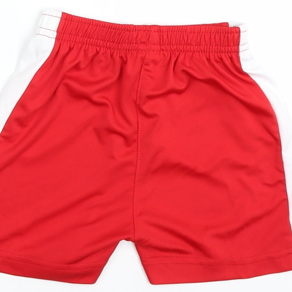 Preworn Boys Red Bermuda Shorts Size 3 Years