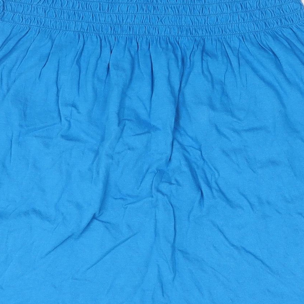 Atmosphere Womens Blue Basic Blouse Size 14