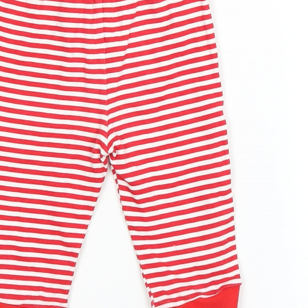 George Baby Red Striped Capri Trousers Size 6-9 Months
