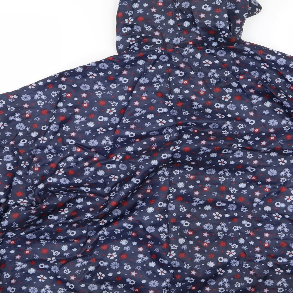 pro climate Womens Beige Floral Windbreaker Coat Size S