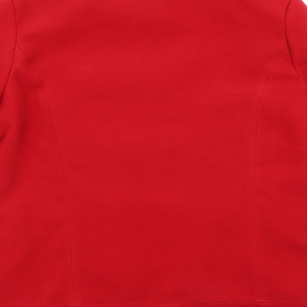 Covent Garden Womens Red Overcoat Coat Size 12