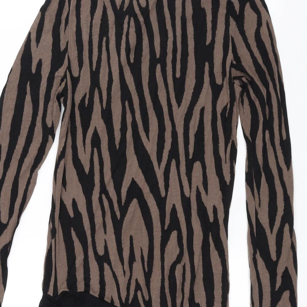 Marks and Spencer Womens Black Animal Print Pencil Dress Size 10