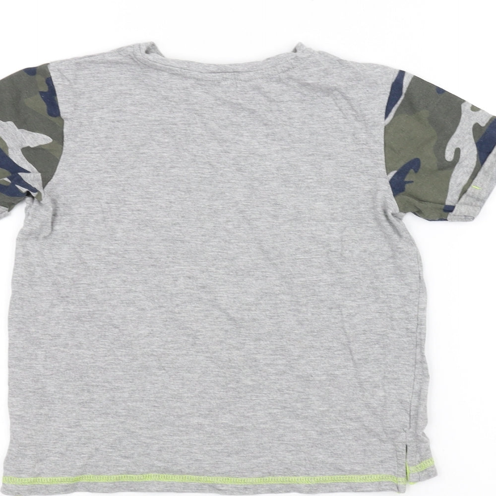 George Boys Grey Basic T-Shirt Size 7-8 Years