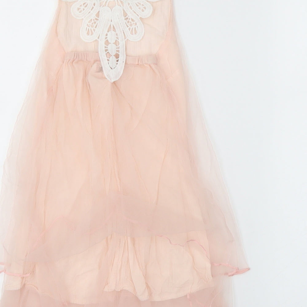 catpapa Girls Pink Tutu Dress Size 3-6 Months