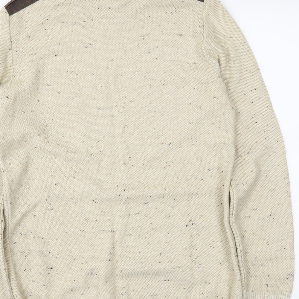 River Island Mens Beige Pullover Jumper Size S