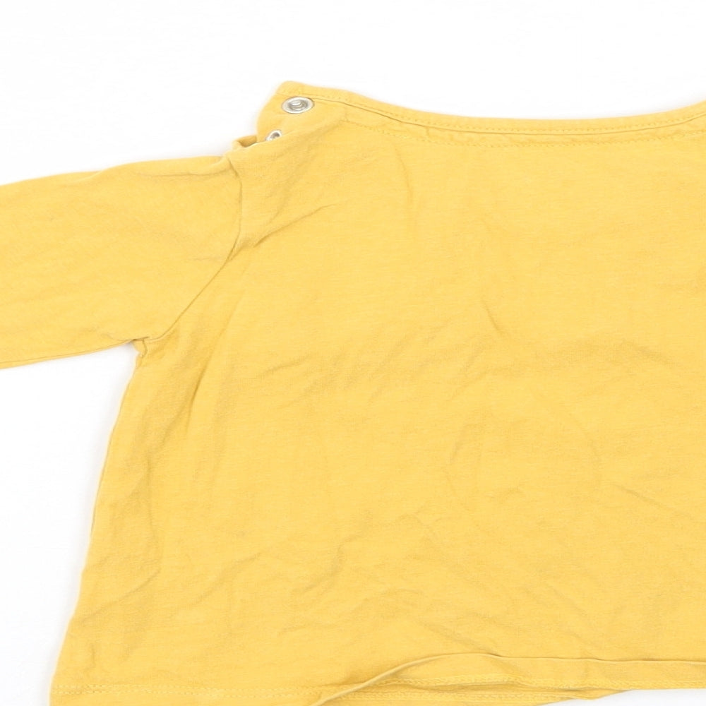 TU Girls Yellow Pullover Casual Size 9-12 Months