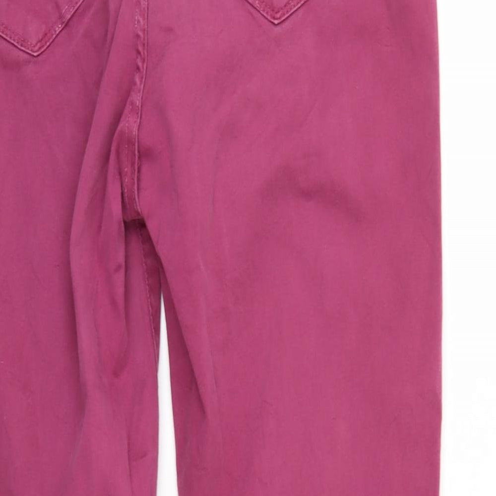 Next Womens Purple Denim Straight Jeans Size 8 L28 in