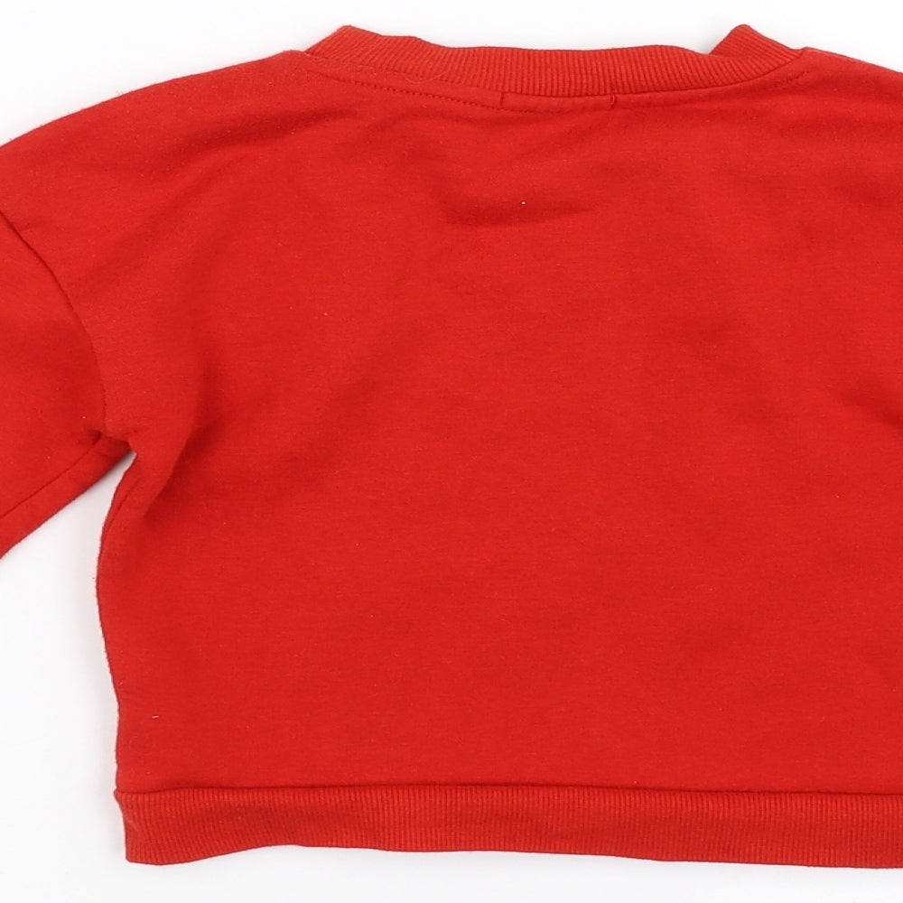 Primark Boys Red Pullover Sweatshirt Size 8-9 Years - whatever