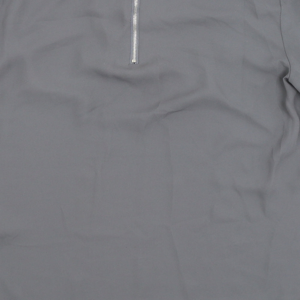 Atmosphere Womens Grey Basic Blouse Size 10