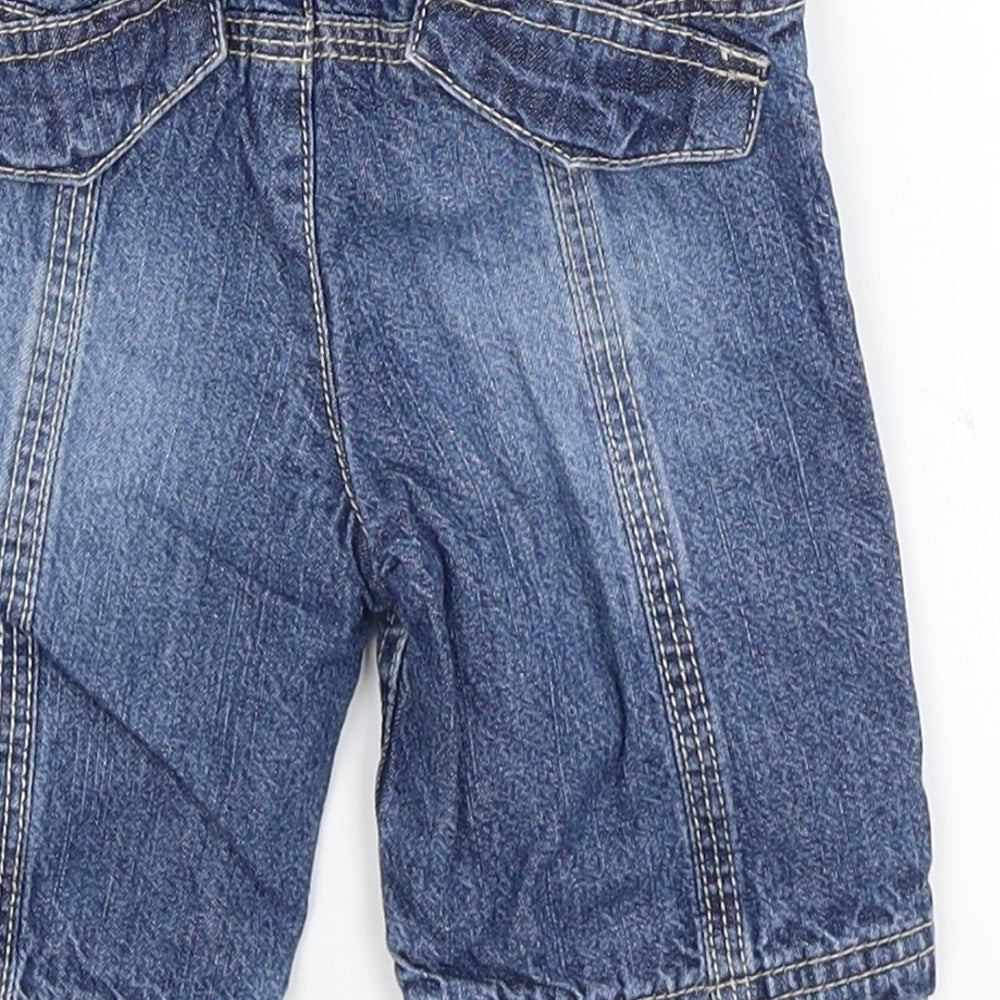 Next Baby Baby Blue Cargo Trousers Size 0-3 Months