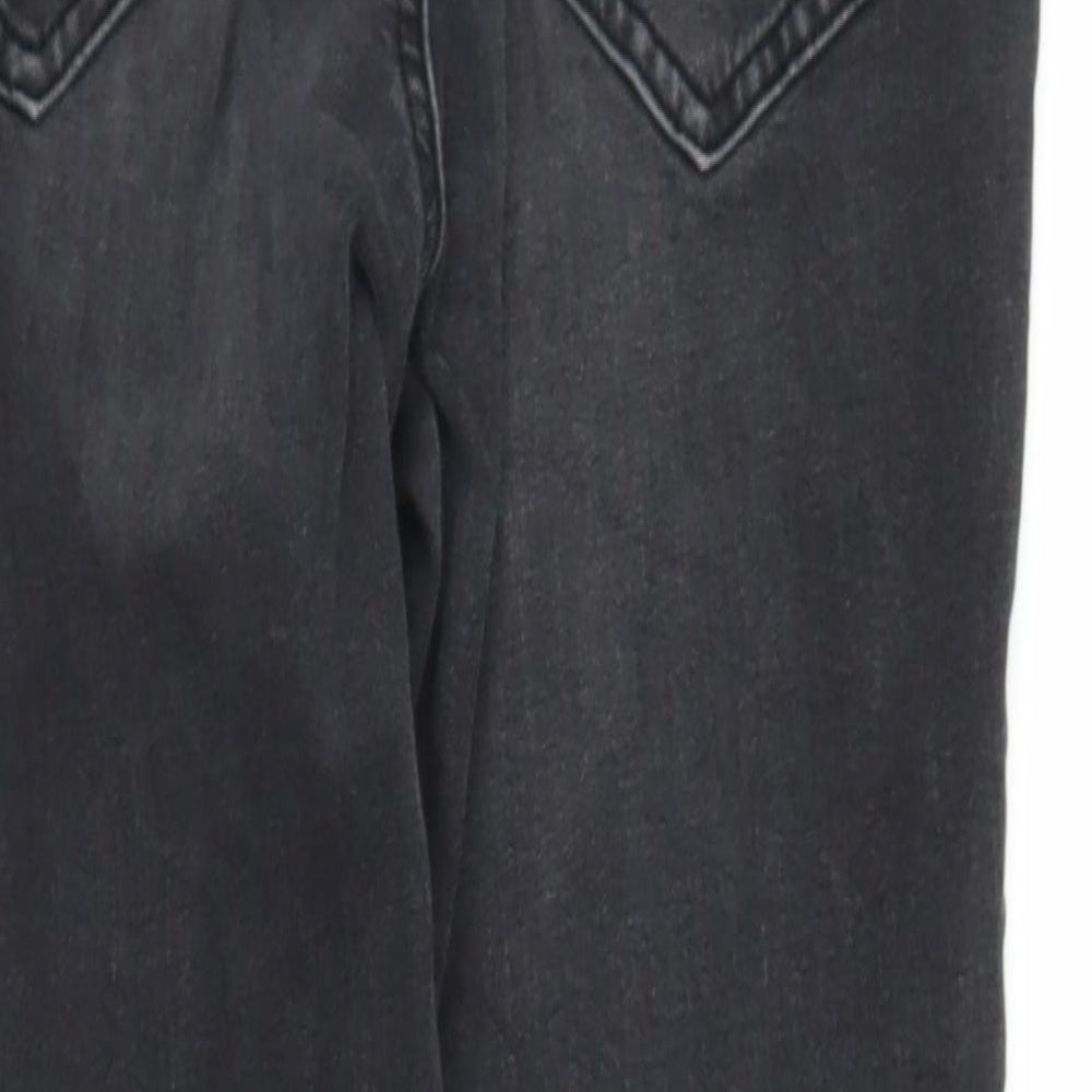 Primark Womens Black Denim Skinny Jeans Size 10 L23 in