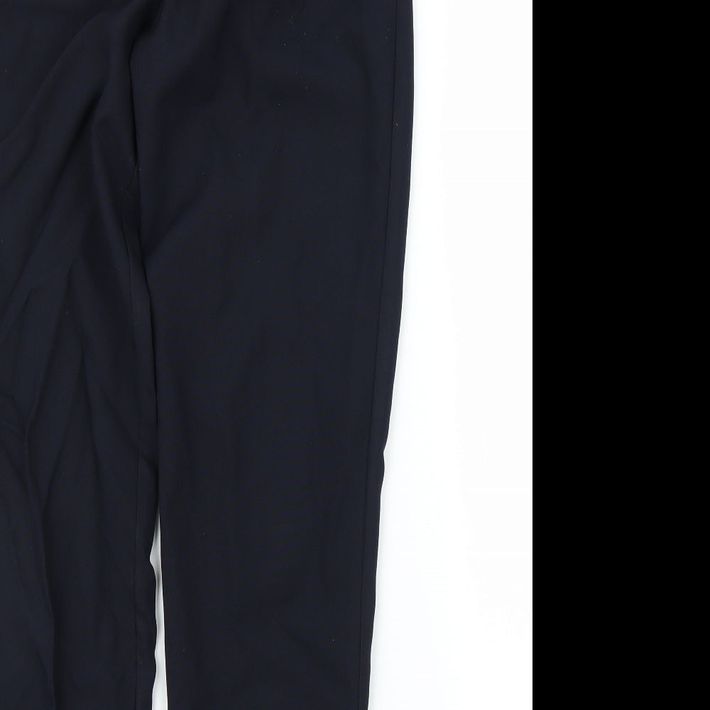 Classics Womens Blue Carrot Trousers Size 12 L25 in