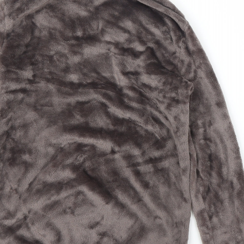 Avenue Womens Brown Fleece Full Zip Jumper Size 8