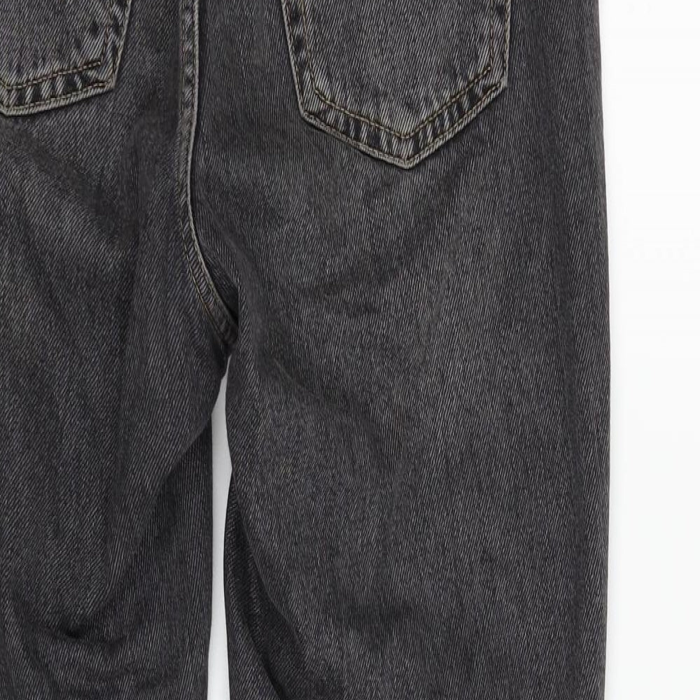 Topshop Womens Grey Straight Jeans Size M L27 in