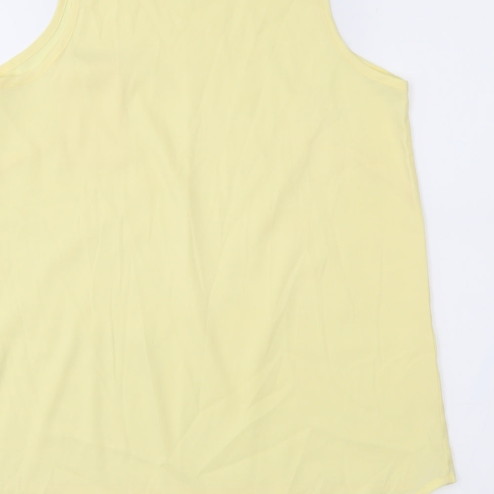 Atmosphere Womens Yellow Basic Blouse Size 12
