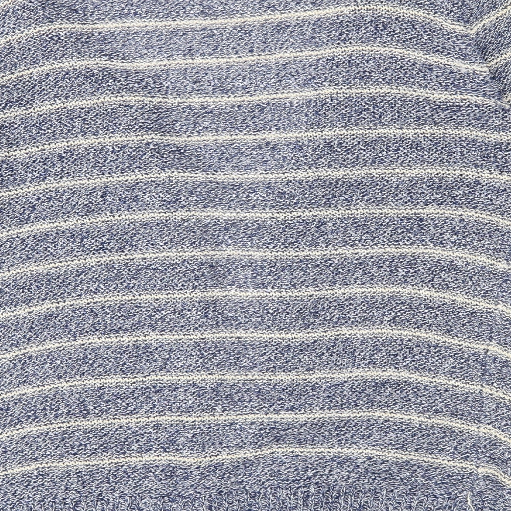Atmosphere Womens Blue Striped Cardigan Jumper Size 10