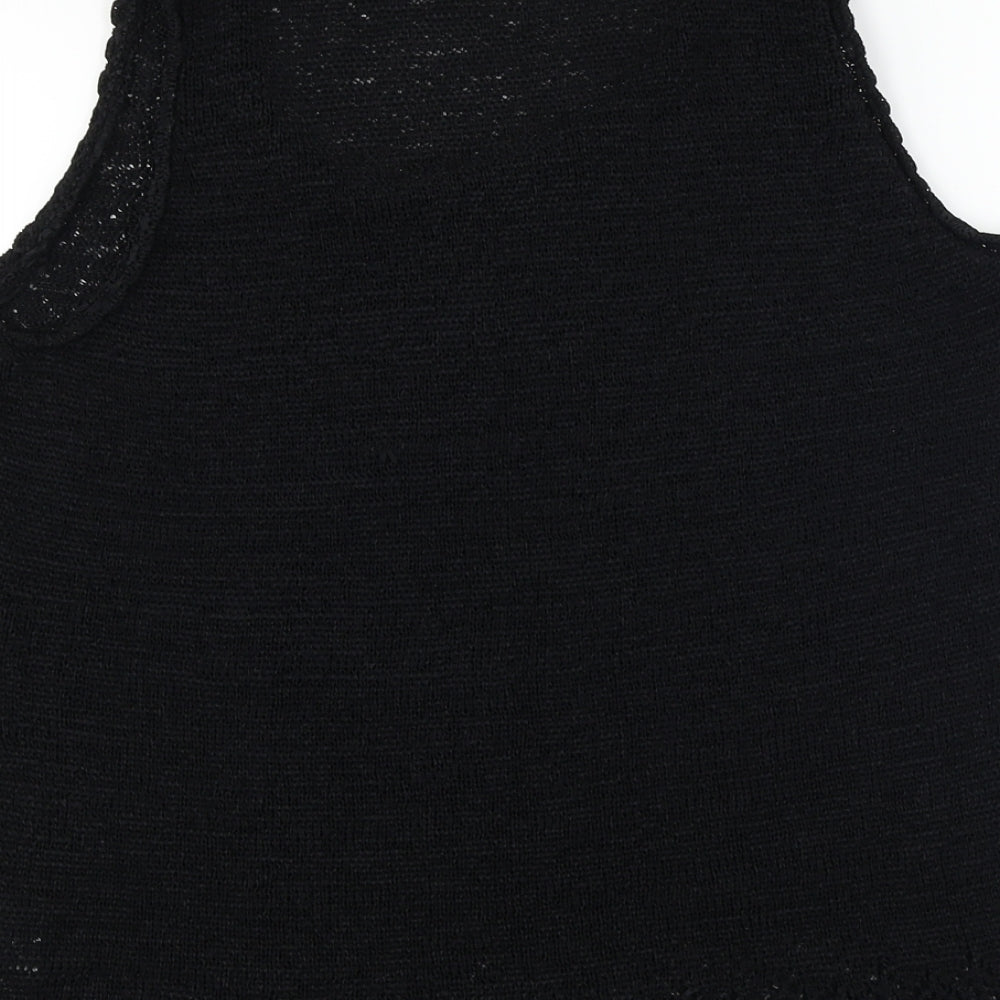 Debenhams Womens Black Basic T-Shirt Size 16