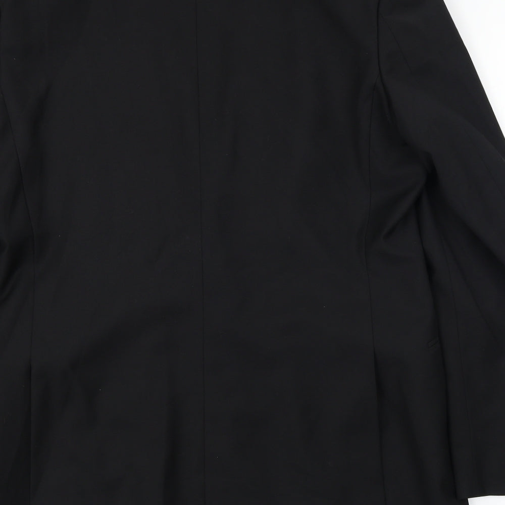 Red Herring Mens Black Jacket Blazer Size 40